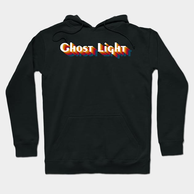 retro vintage Ghost Light Hoodie by TulenTelan